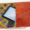 GCT-001 Praktische Clutch aus Leder in afrikanischem Design (Eidechse)