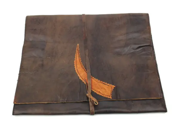 IMG_2988 Clutch aus dunklem Leder